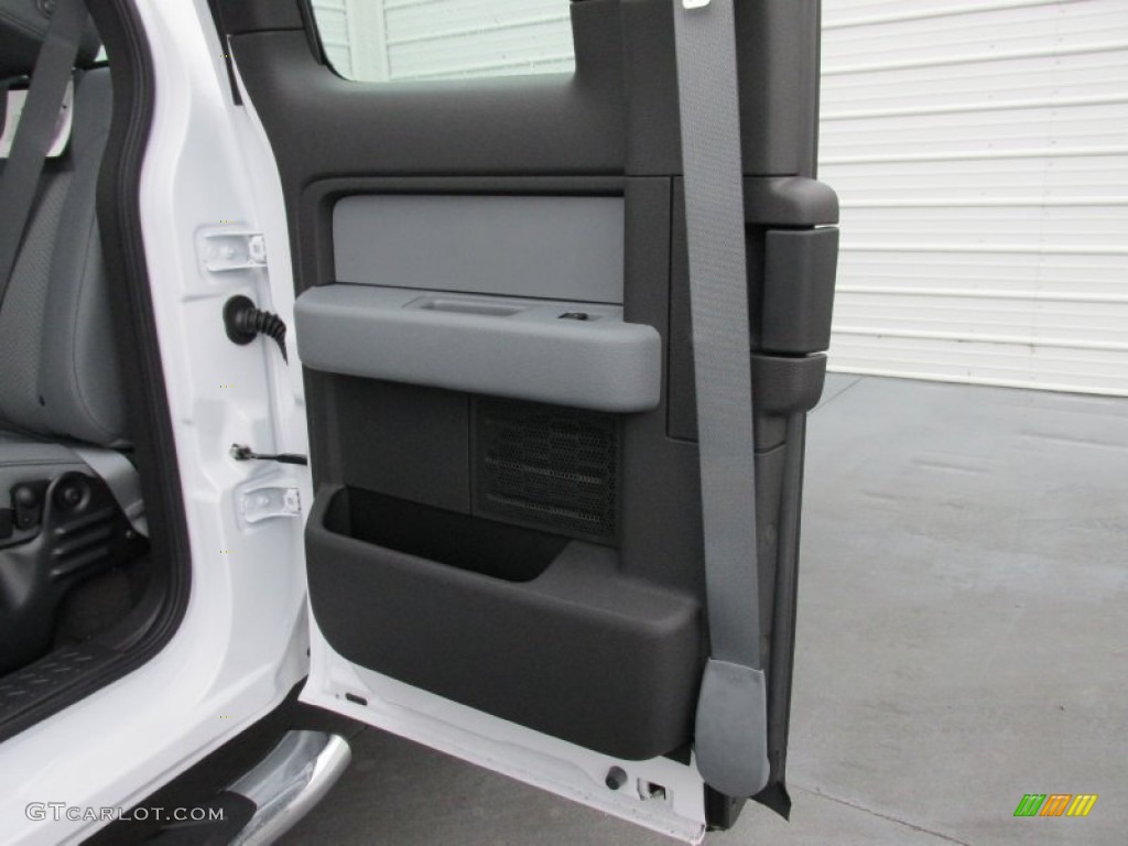 2014 F150 STX SuperCab - Oxford White / Steel Grey photo #21