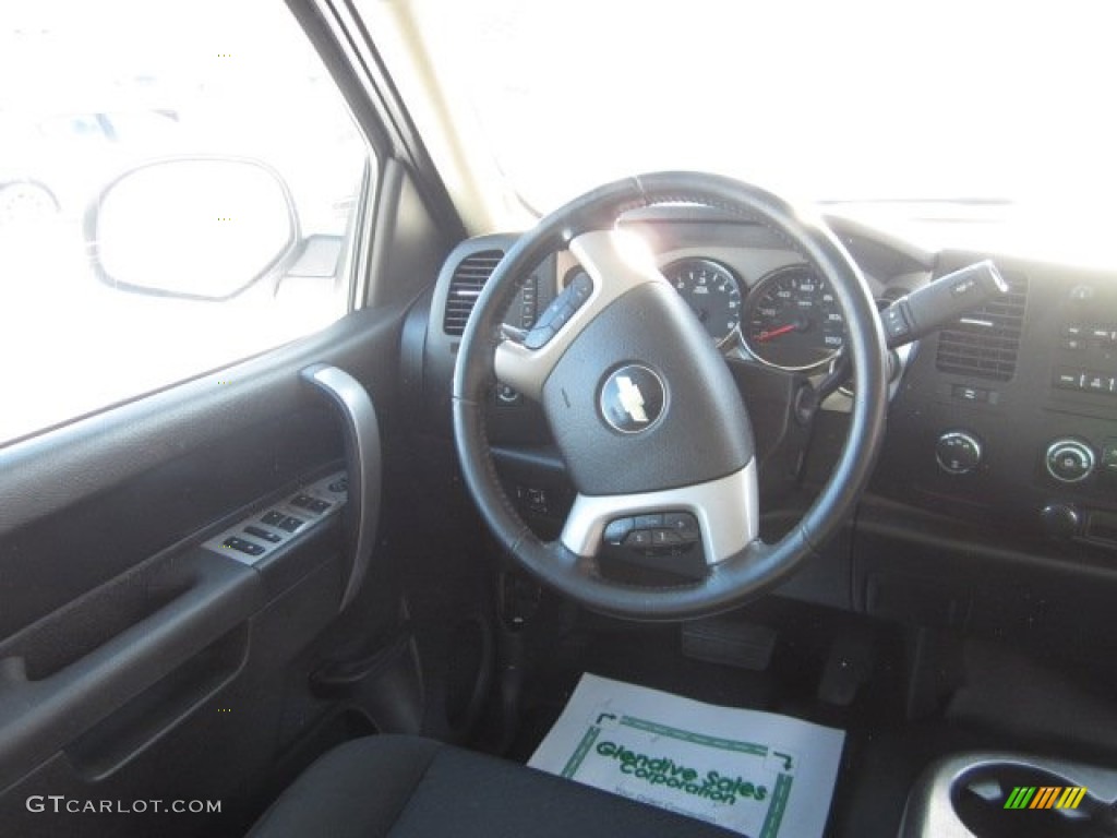 2010 Silverado 2500HD LT Extended Cab 4x4 - Summit White / Light Titanium/Ebony photo #17