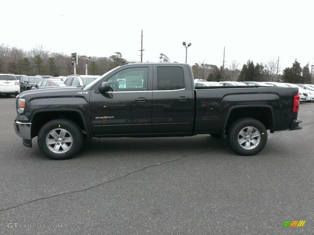 Iridium Metallic 2015 GMC Sierra 1500 SLE Double Cab 4x4 Exterior Photo #100701827