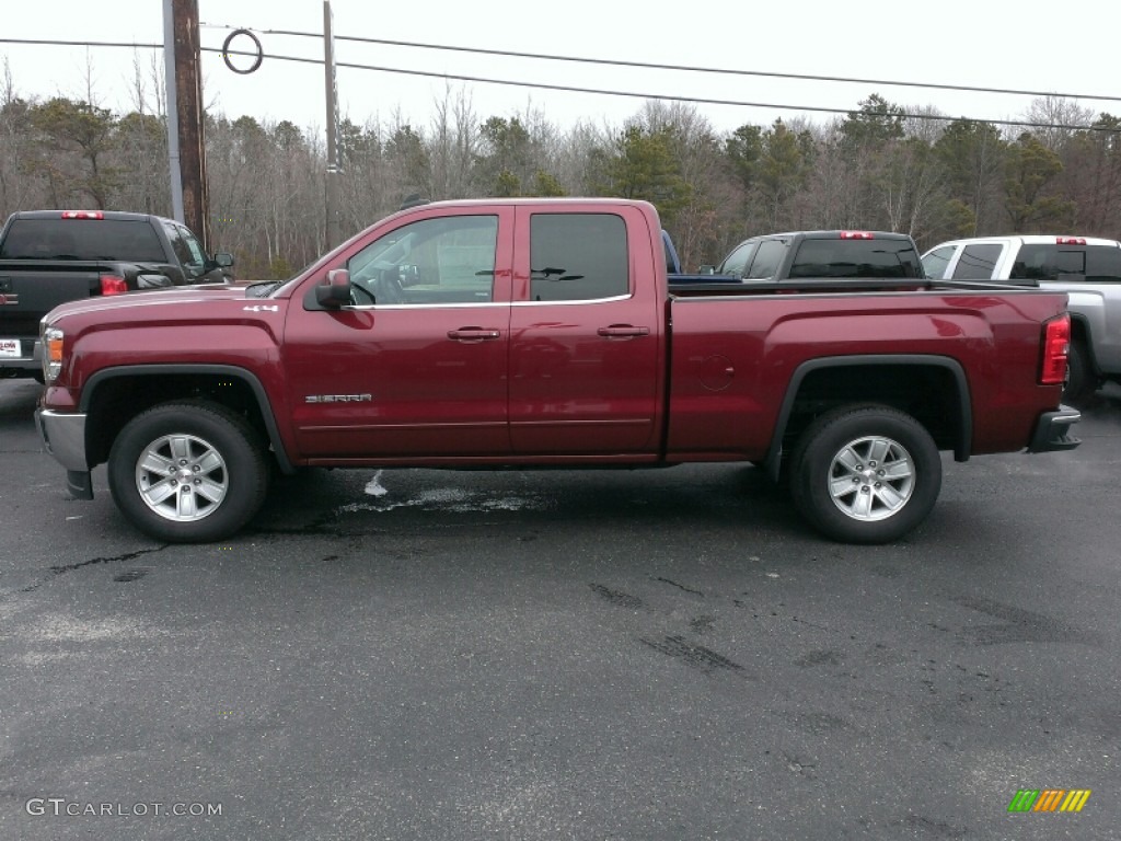 Sonoma Red Metallic 2015 GMC Sierra 1500 SLE Double Cab 4x4 Exterior Photo #100702106