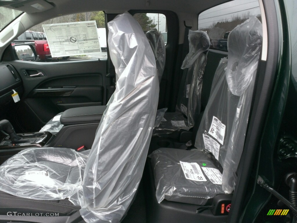 Jet Black Interior 2015 GMC Canyon SLE Extended Cab 4x4 Photo #100703864