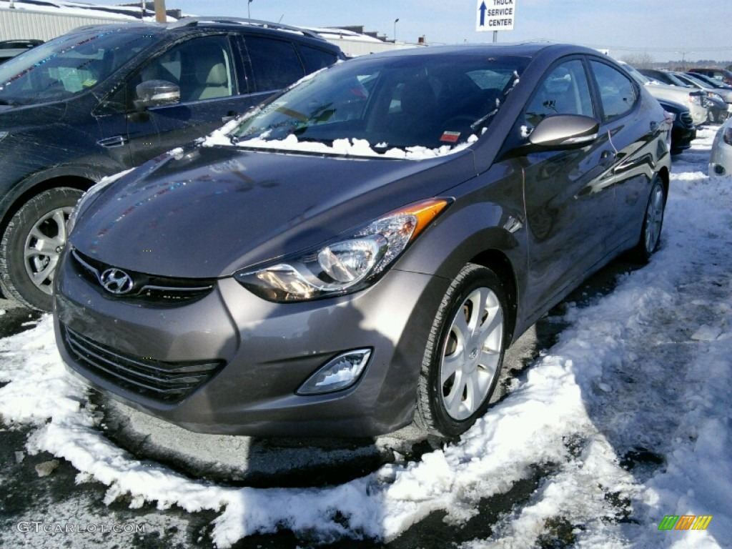 2012 Elantra Limited - Desert Bronze / Black photo #4