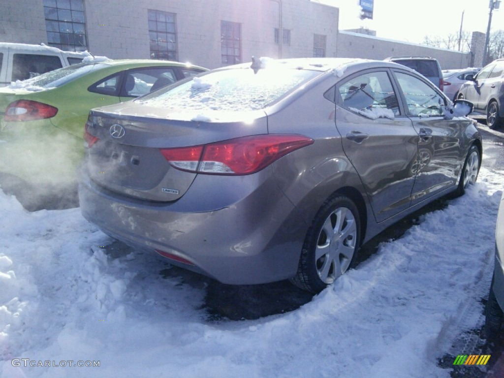 2012 Elantra Limited - Desert Bronze / Black photo #6