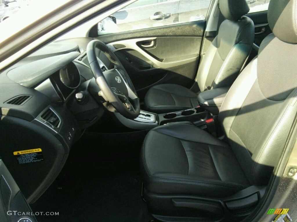2012 Elantra Limited - Desert Bronze / Black photo #8