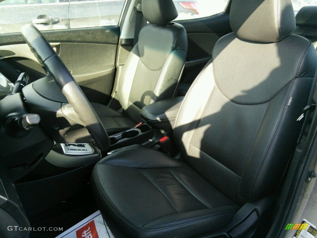 2012 Elantra Limited - Desert Bronze / Black photo #10