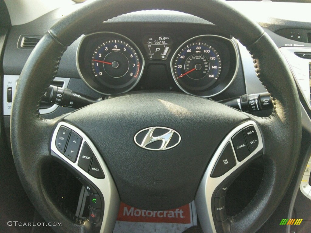 2012 Elantra Limited - Desert Bronze / Black photo #11
