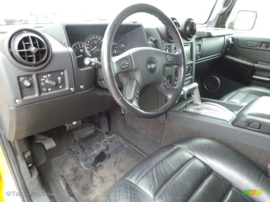 Ebony Black Interior 2007 Hummer H2 SUV Photo #100708493