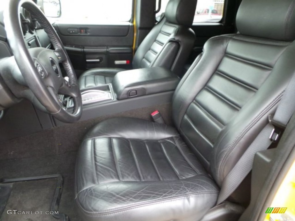 Ebony Black Interior 2007 Hummer H2 SUV Photo #100708505