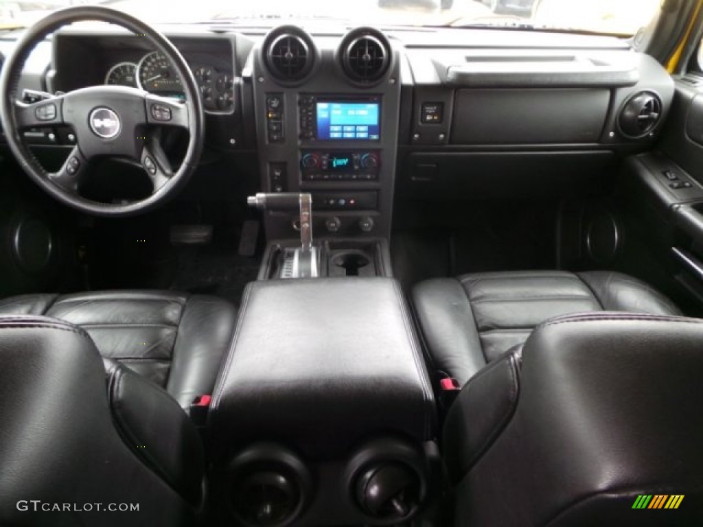 2007 Hummer H2 SUV Ebony Black Dashboard Photo #100708703