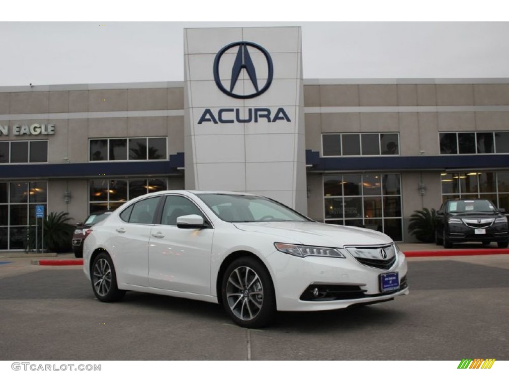 2015 TLX 3.5 Advance SH-AWD - Bellanova White Pearl / Ebony photo #1