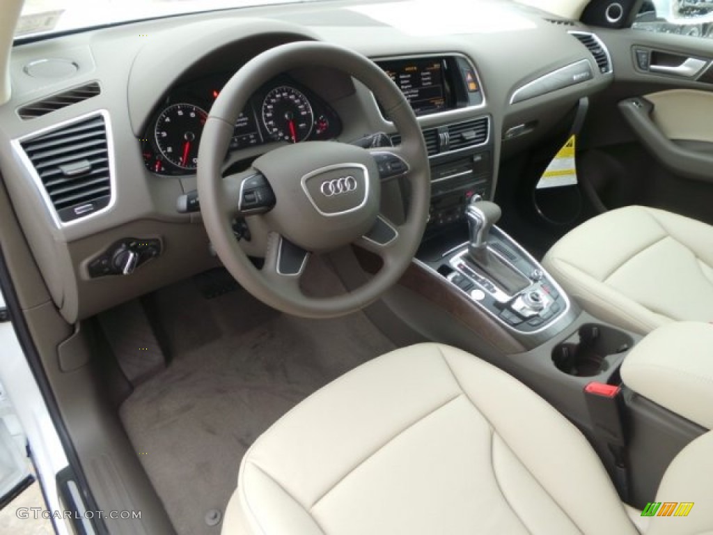 2015 Q5 2.0 TFSI Premium Plus quattro - Glacier White Metallic / Pistachio Beige photo #11