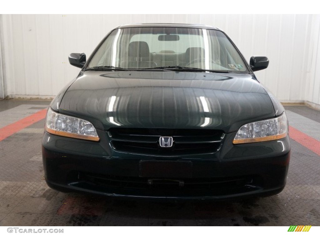 2000 Accord EX V6 Sedan - Dark Emerald Pearl / Ivory photo #4