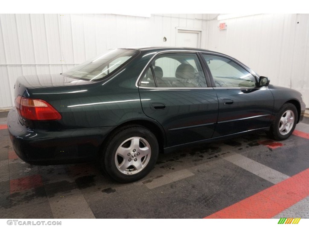 2000 Accord EX V6 Sedan - Dark Emerald Pearl / Ivory photo #7