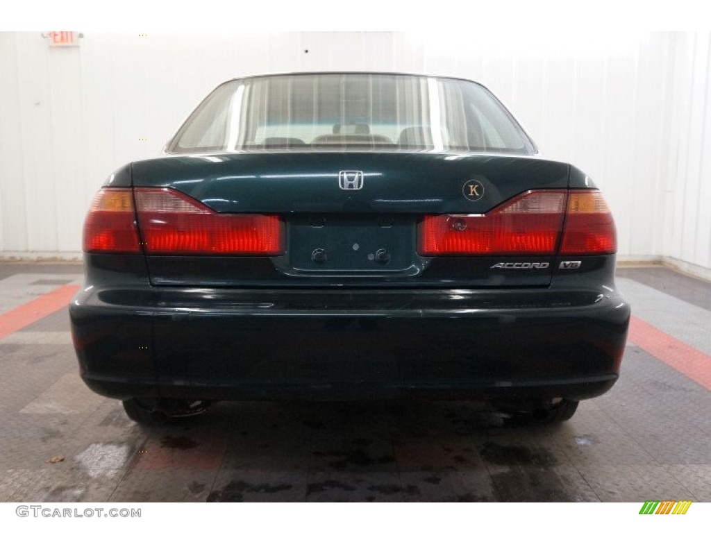 2000 Accord EX V6 Sedan - Dark Emerald Pearl / Ivory photo #9