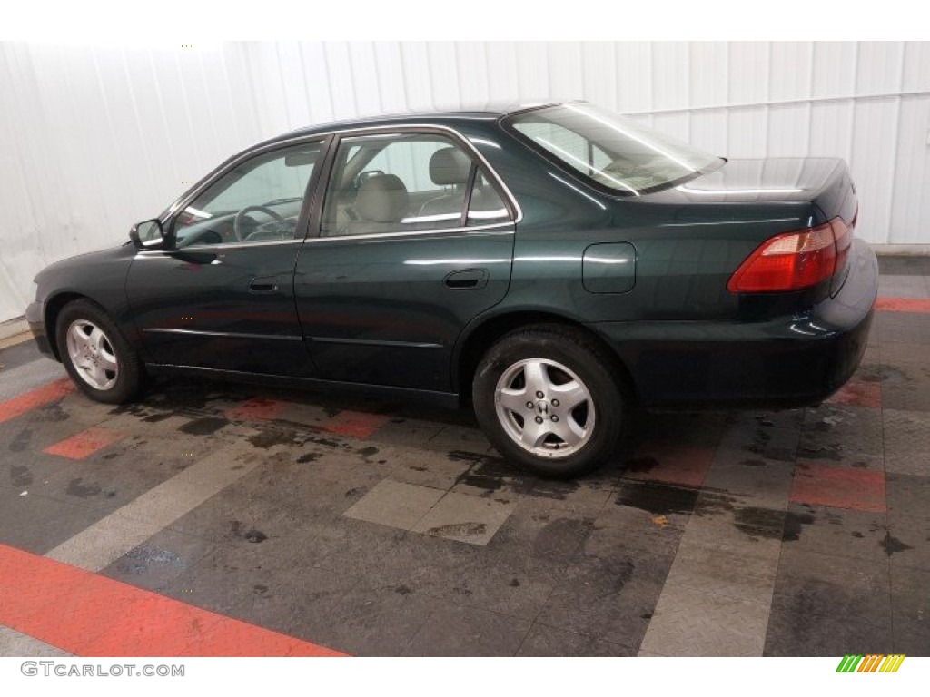 2000 Accord EX V6 Sedan - Dark Emerald Pearl / Ivory photo #11