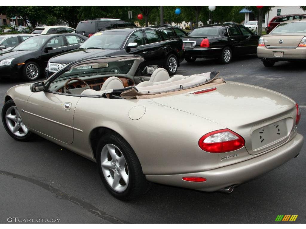 2000 XK XK8 Convertible - Topaz Metallic / Ivory photo #8