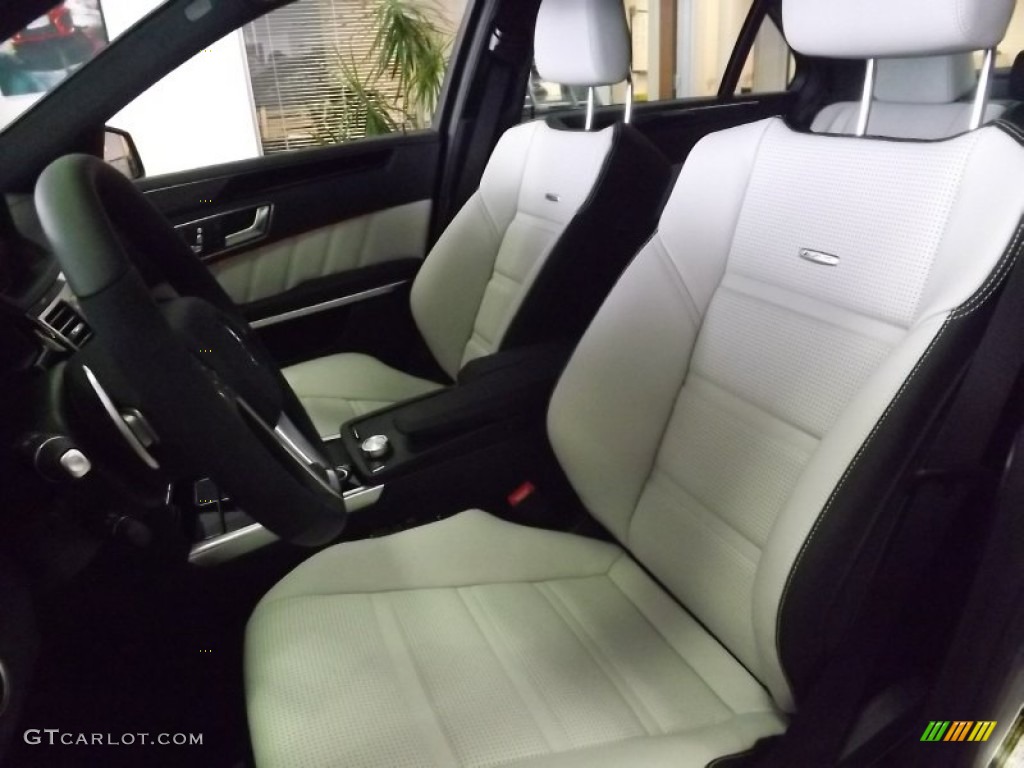 designo Platinum White Interior 2015 Mercedes-Benz E 63 AMG S 4Matic Sedan Photo #100716512