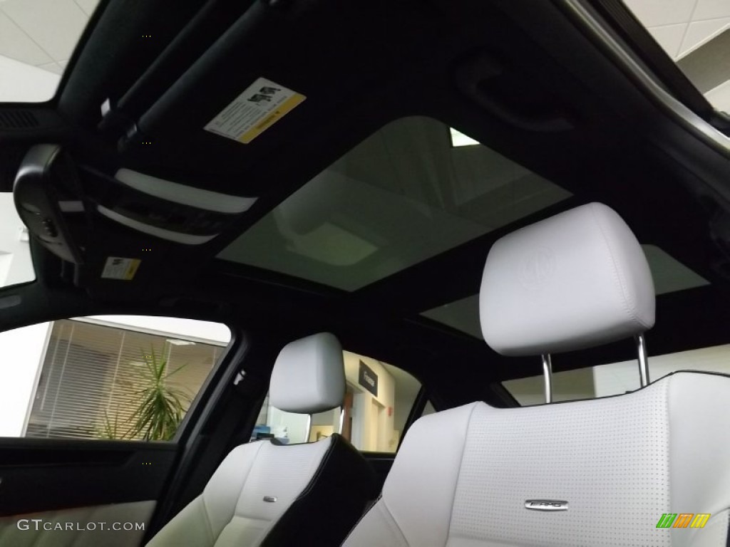 2015 E 63 AMG S 4Matic Sedan - designo Magno Alanite Grey / designo Platinum White photo #18