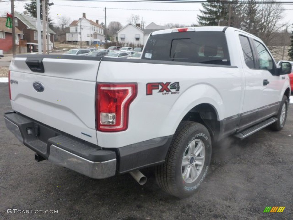 2015 F150 XLT SuperCab 4x4 - Oxford White / Medium Earth Gray photo #6