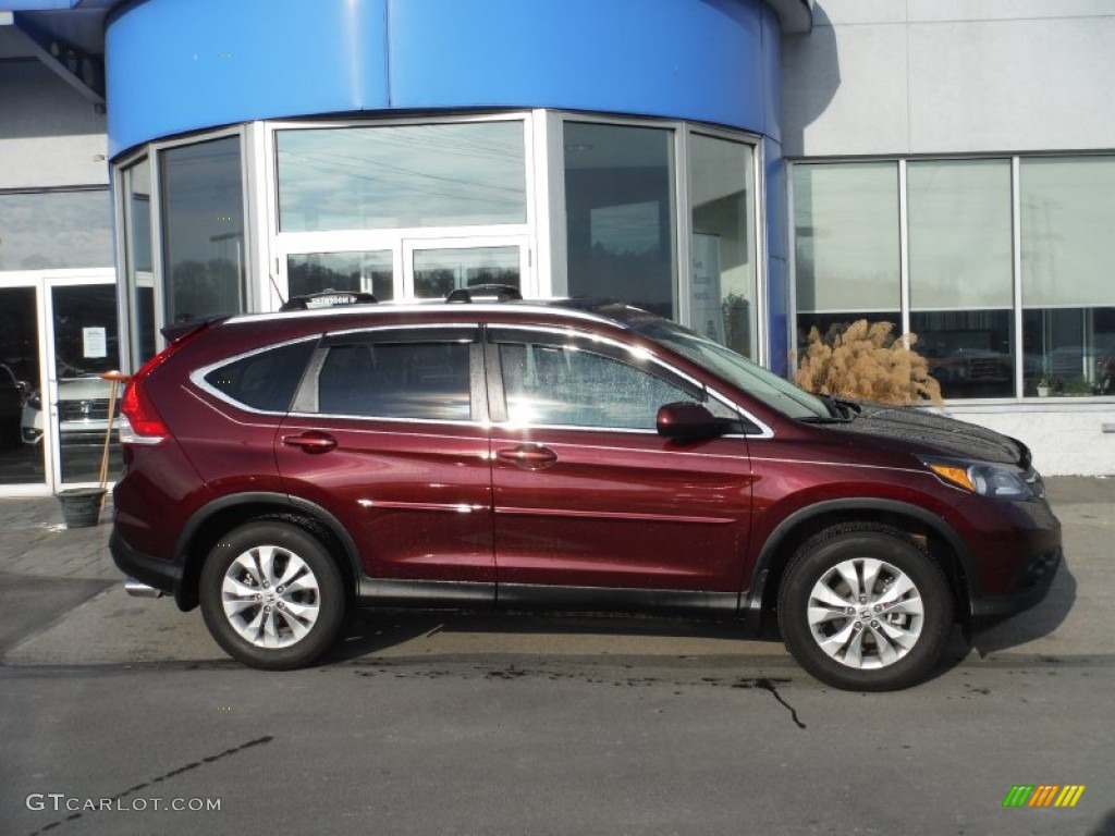 2014 CR-V EX-L AWD - Basque Red Pearl II / Beige photo #2