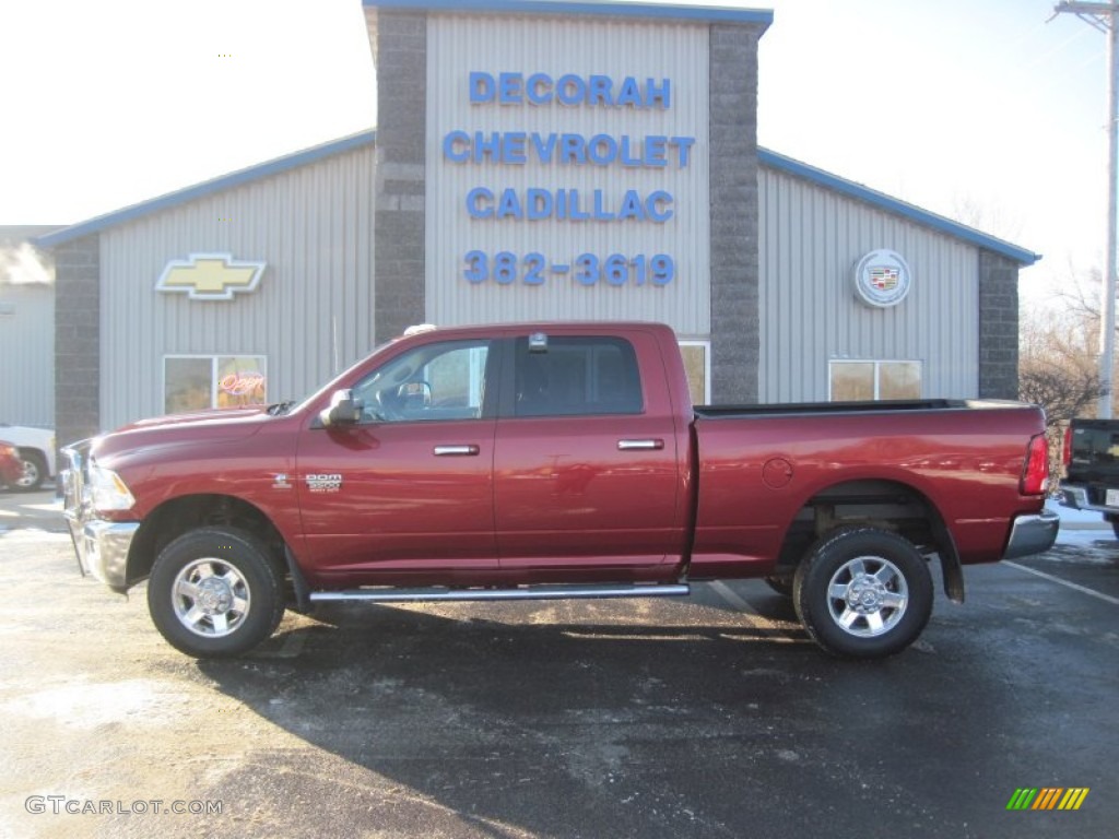 2011 Ram 3500 HD SLT Crew Cab 4x4 - Deep Cherry Red Crystal Pearl / Dark Slate Gray/Medium Graystone photo #1