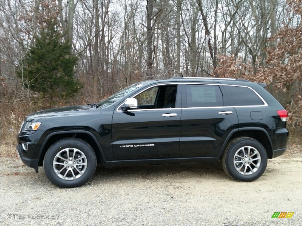 2015 Grand Cherokee Limited 4x4 - Black Forest Green Pearl / Black photo #3