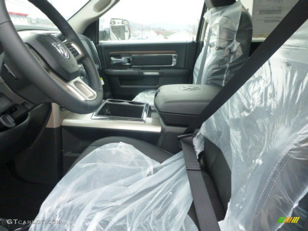 Black Interior 2015 Ram 3500 Laramie Mega Cab 4x4 Photo #100722166