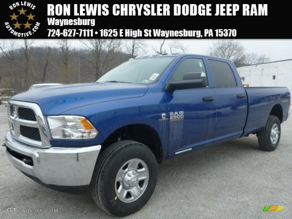 2015 2500 Tradesman Crew Cab 4x4 - Blue Streak Pearl / Black/Diesel Gray photo #1