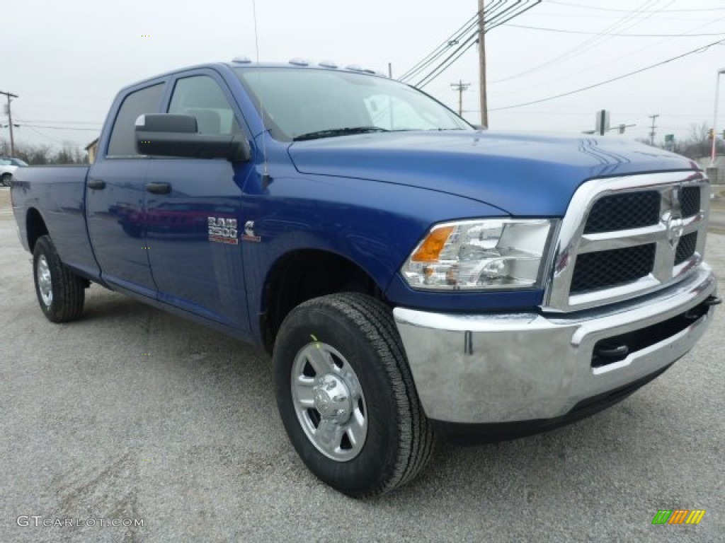 Blue Streak Pearl 2015 Ram 2500 Tradesman Crew Cab 4x4 Exterior Photo #100722881