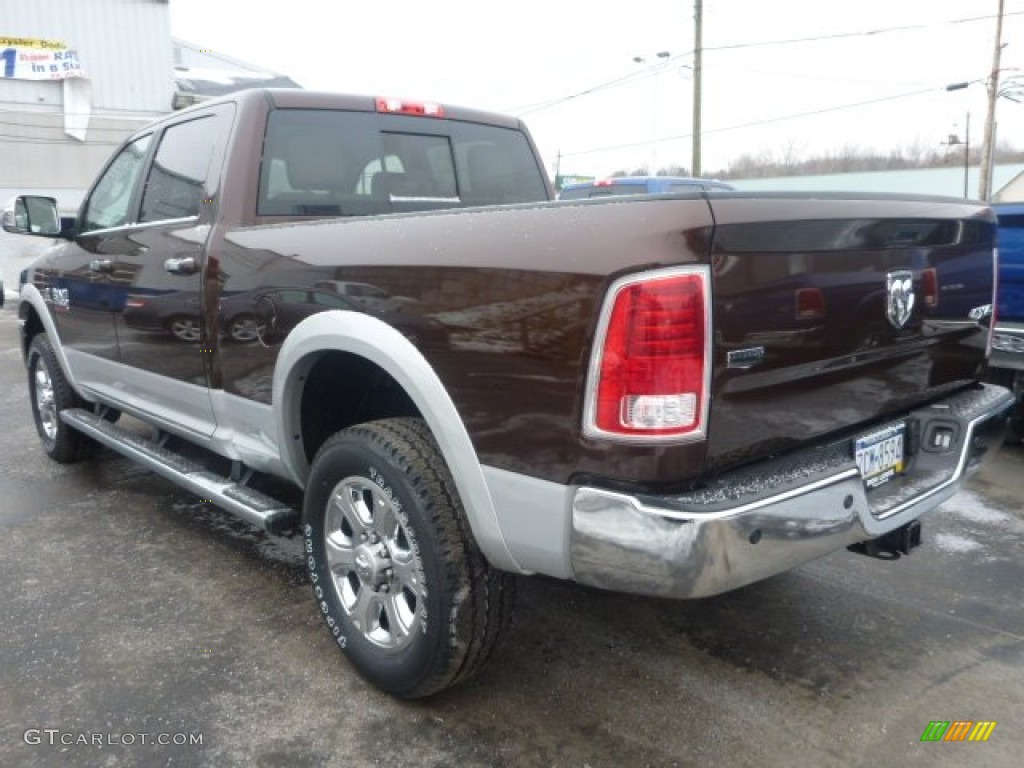 2015 2500 Laramie Crew Cab 4x4 - Western Brown / Canyon Brown/Light Frost Beige photo #3