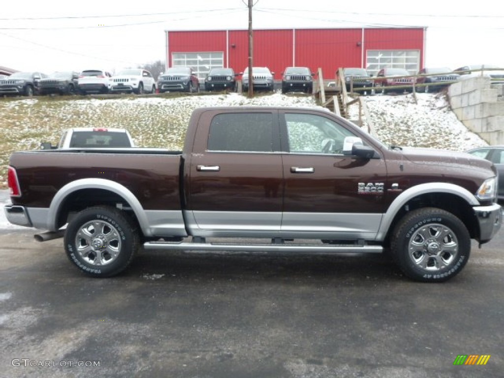2015 2500 Laramie Crew Cab 4x4 - Western Brown / Canyon Brown/Light Frost Beige photo #6