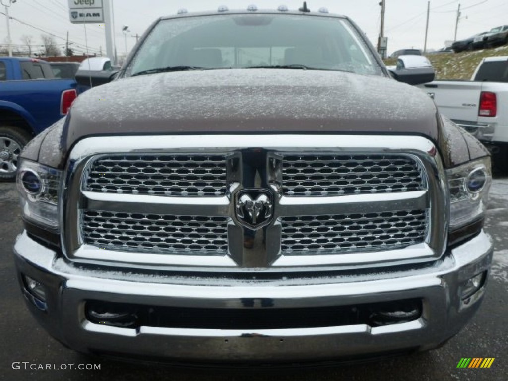 2015 2500 Laramie Crew Cab 4x4 - Western Brown / Canyon Brown/Light Frost Beige photo #8