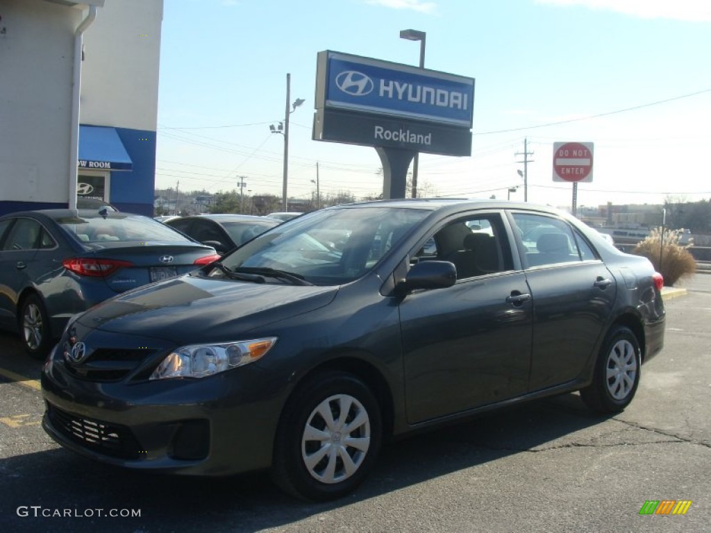 2013 Corolla LE - Magnetic Gray Metallic / Ash photo #1