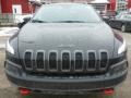 2015 Brilliant Black Crystal Pearl Jeep Cherokee Trailhawk 4x4  photo #8