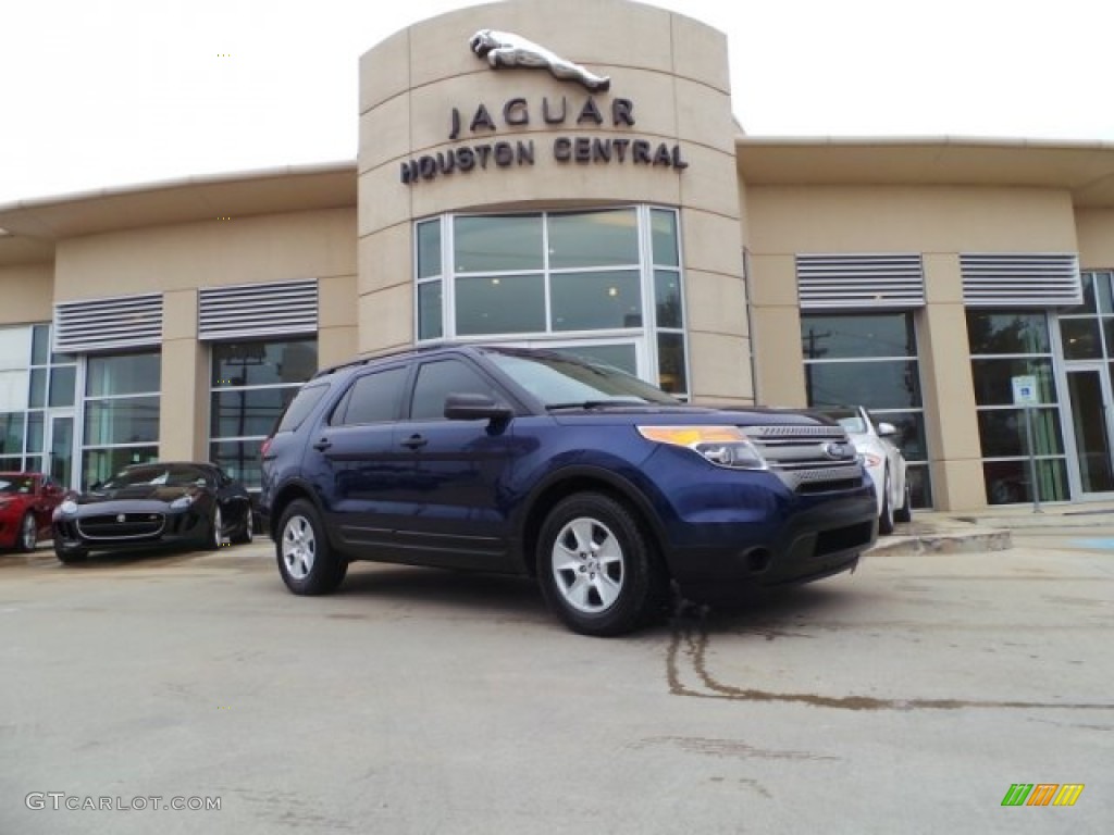 2012 Explorer FWD - Dark Pearl Blue Metallic / Medium Light Stone photo #1