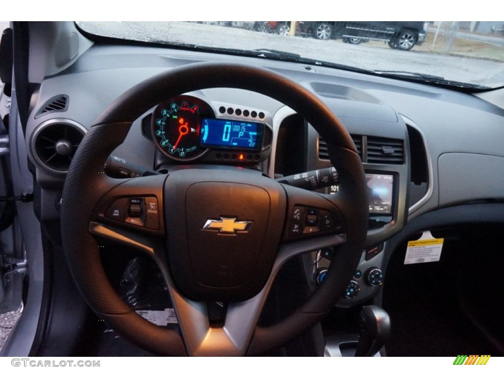 2015 Sonic LT Hatchback - Silver Ice Metallic / Jet Black/Dark Titanium photo #10