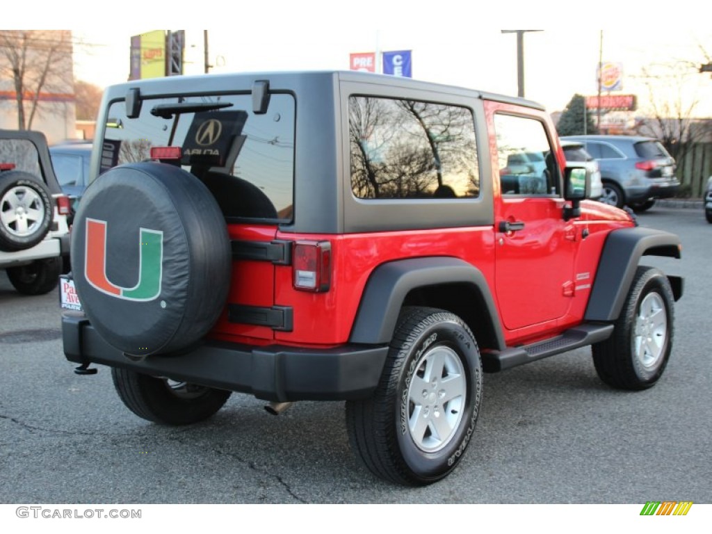 2011 Wrangler Sport 4x4 - Flame Red / Black photo #3
