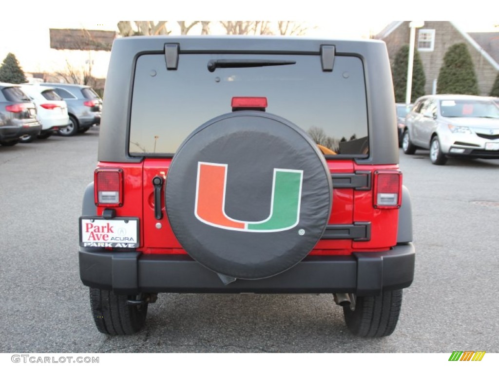 2011 Wrangler Sport 4x4 - Flame Red / Black photo #4