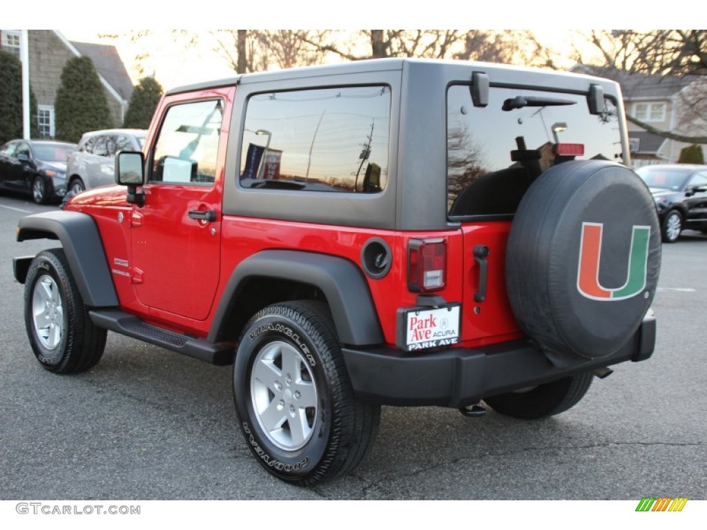 2011 Wrangler Sport 4x4 - Flame Red / Black photo #5