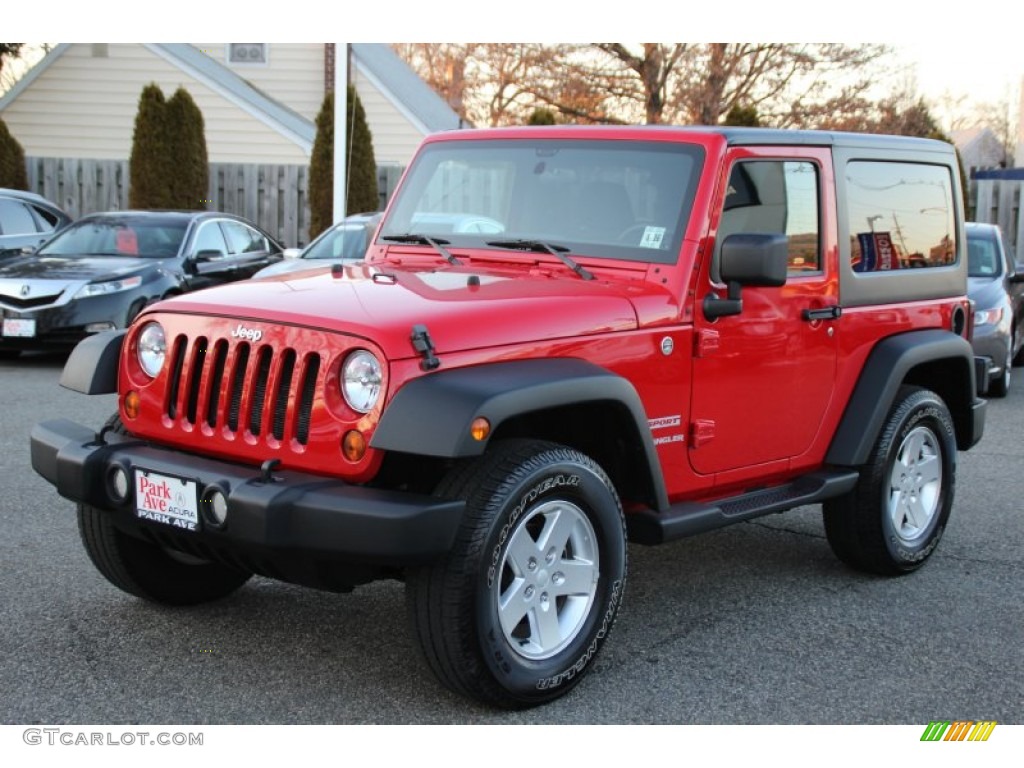 2011 Wrangler Sport 4x4 - Flame Red / Black photo #7
