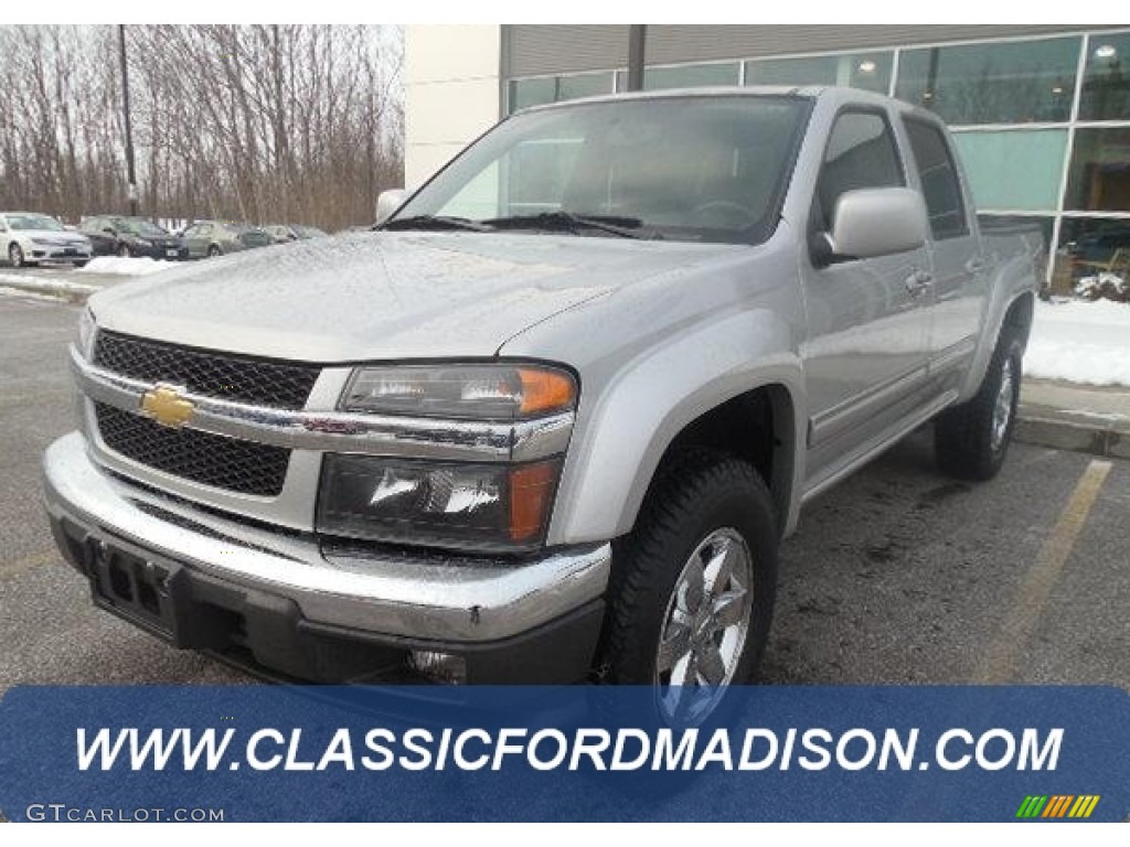 2012 Colorado LT Crew Cab 4x4 - Sheer Silver Metallic / Ebony photo #1