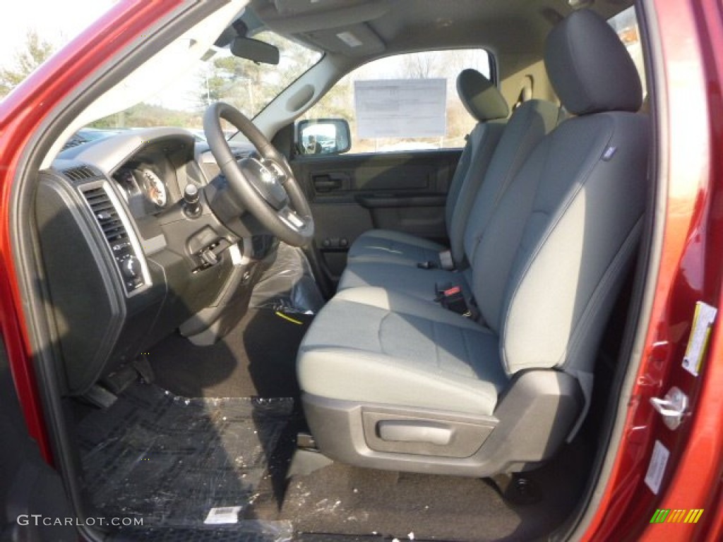 2015 1500 Tradesman Regular Cab 4x4 - Deep Cherry Red Crystal Pearl / Black/Diesel Gray photo #14