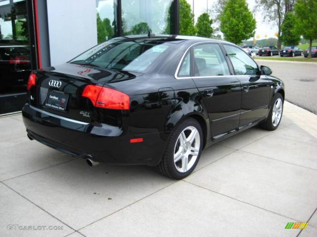 2008 A4 2.0T quattro Sedan - Brilliant Black / Black photo #6