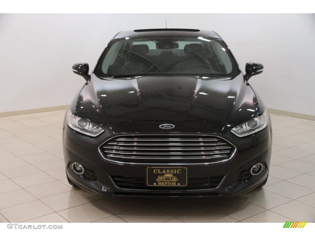 2013 Fusion Titanium AWD - Tuxedo Black Metallic / Charcoal Black photo #2