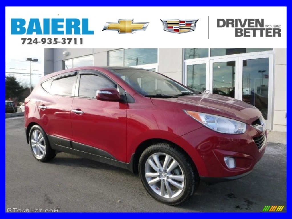 2013 Tucson Limited AWD - Garnet Red / Taupe photo #1