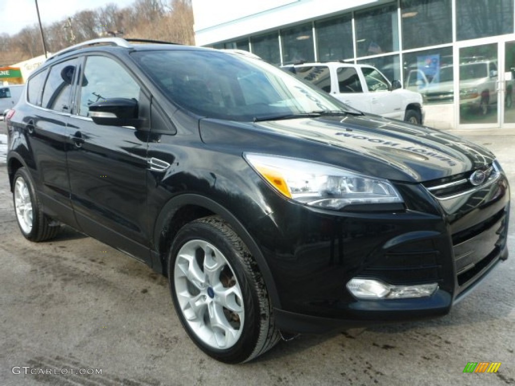 2013 Escape Titanium 2.0L EcoBoost 4WD - Tuxedo Black Metallic / Charcoal Black photo #13