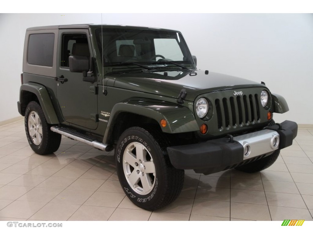 2008 Wrangler Sahara 4x4 - Jeep Green Metallic / Dark Khaki/Medium Khaki photo #1