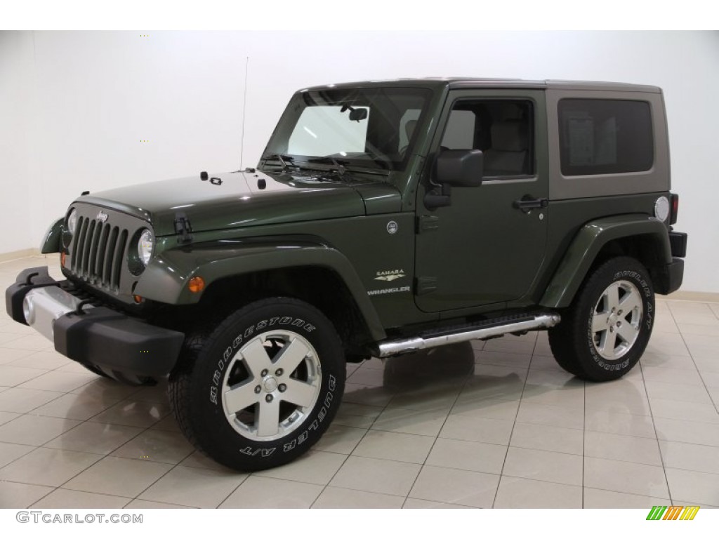 Jeep Green Metallic 2008 Jeep Wrangler Sahara 4x4 Exterior Photo #100735302