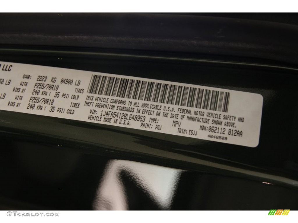 2008 Jeep Wrangler Sahara 4x4 Color Code Photos