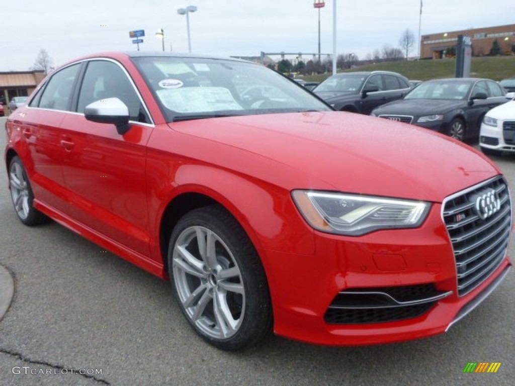 Misano Red Pearl 2015 Audi S3 2.0T Premium Plus quattro Exterior Photo #100738730